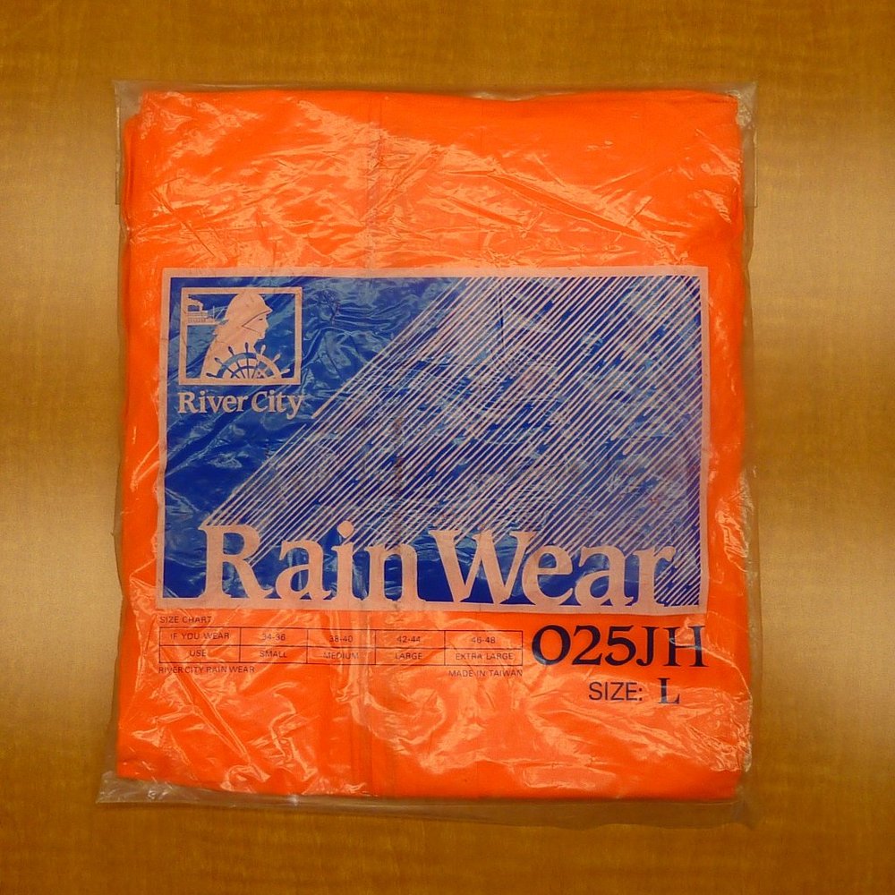 Orange Rain Jacket